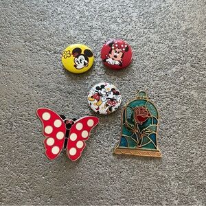 Disney Set of 5 Pins Mickey Minnie Mouse Beauty and the Beast